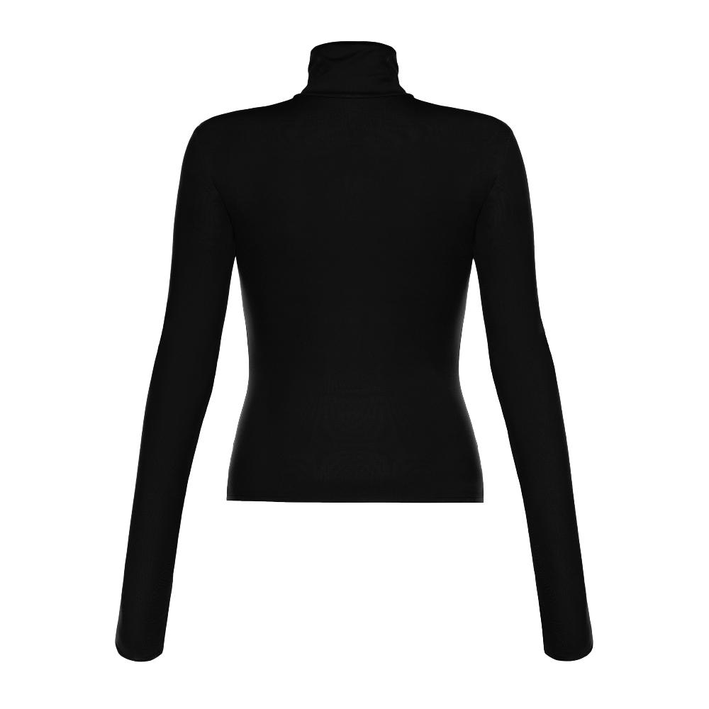 Lado Bokuchava PIERCED TURTLENECK Top Black