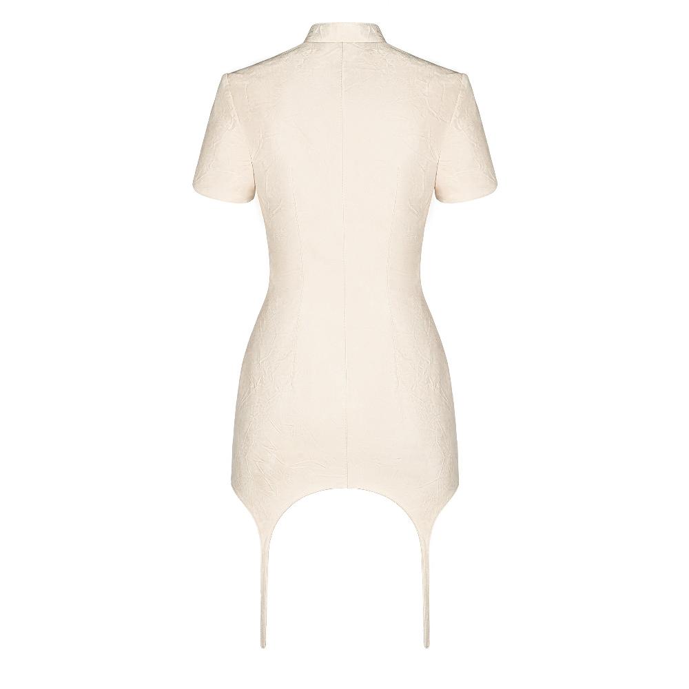 Lado Bokuchava RACE MINI DRESS Dresses Milk Beige