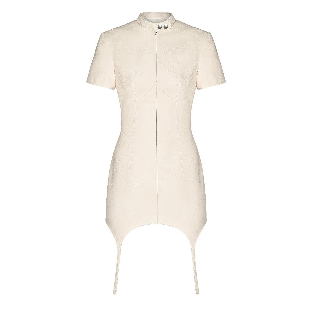 lado bokuchava RACE MINI DRESS Dresses Milk Beige