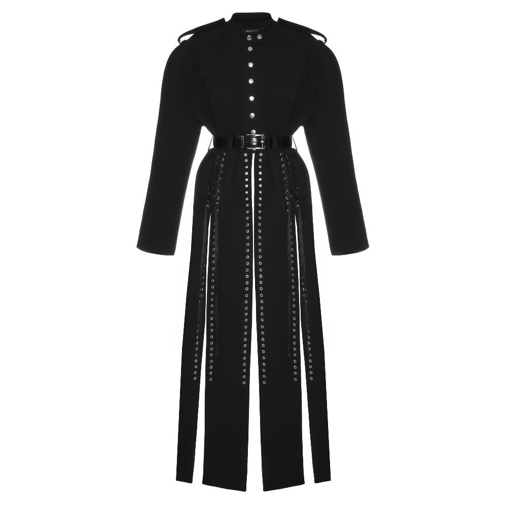 lado bokuchava RAZOR TRENCH Coat Black