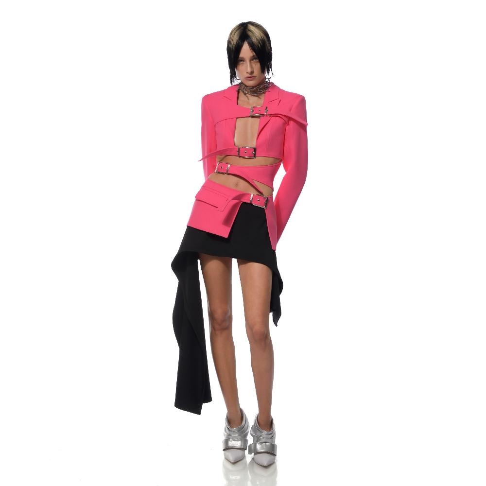 Lado Bokuchava REVERSE SHIBARI BLAZER Blazer Pink