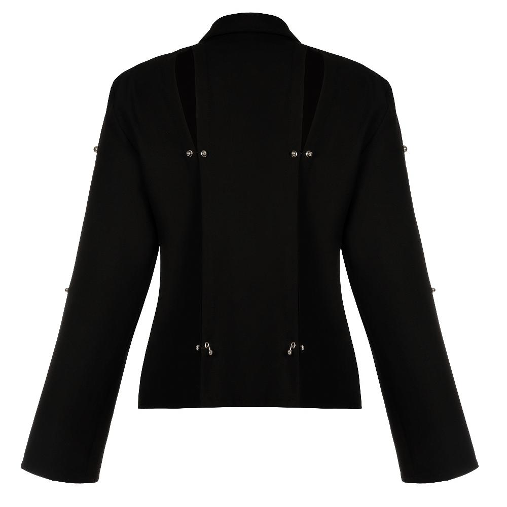 Lado Bokuchava RIPPED SHIRT Top Black