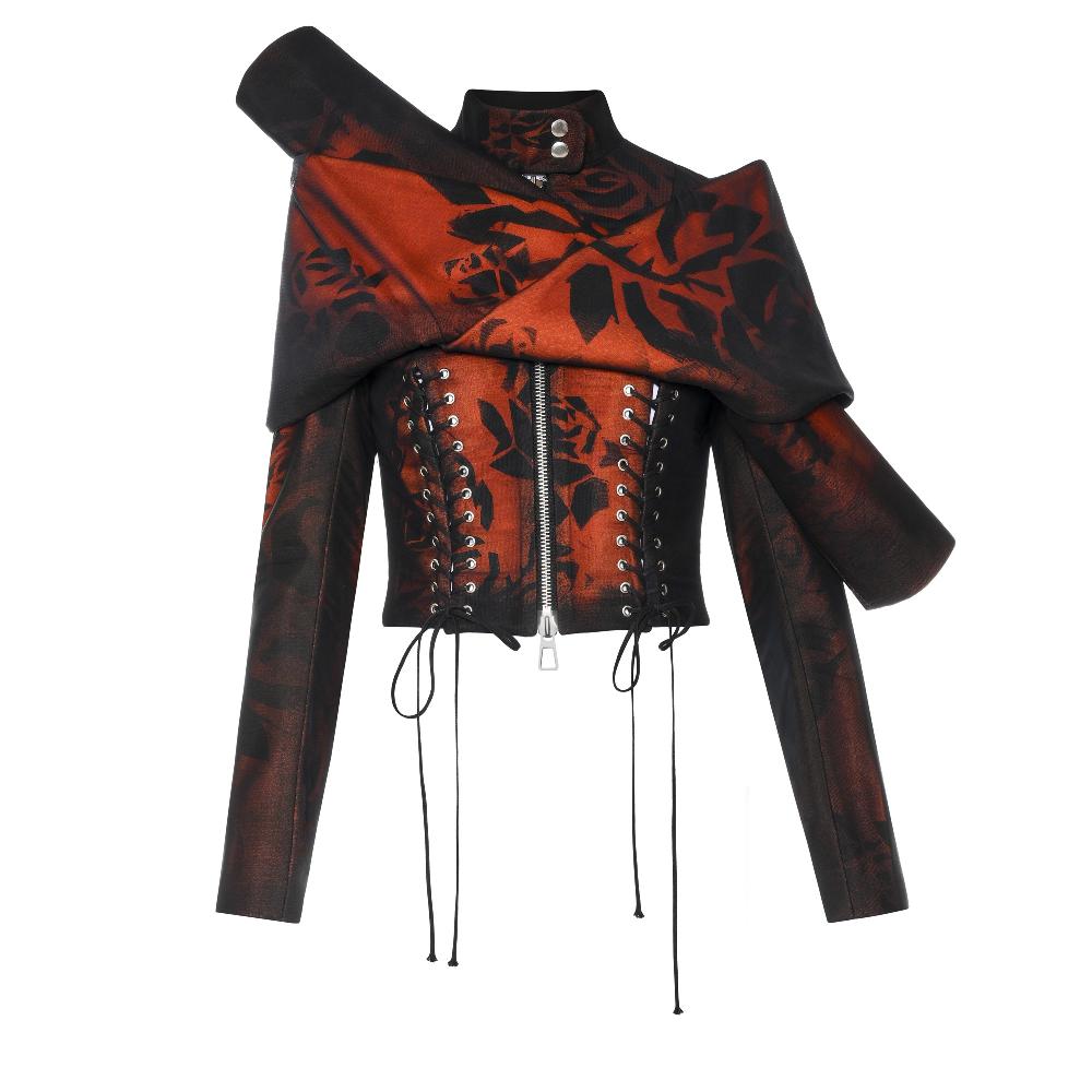 lado bokuchava ROSE KNOT JACKET SAMPLE SALE Orange