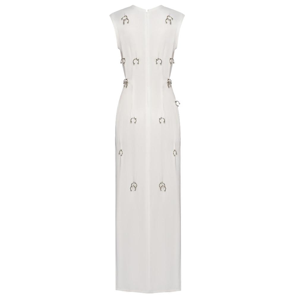 Lado Bokuchava SERPENTINE DRESS Dresses White