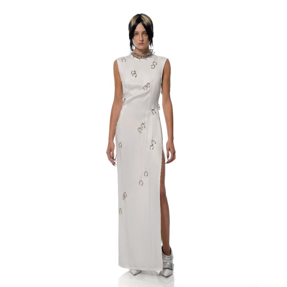 Lado Bokuchava SERPENTINE DRESS Dresses White