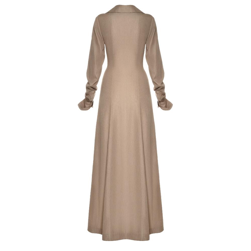 Lado Bokuchava SHIBUYA MAXI DRESS Dresses Beige