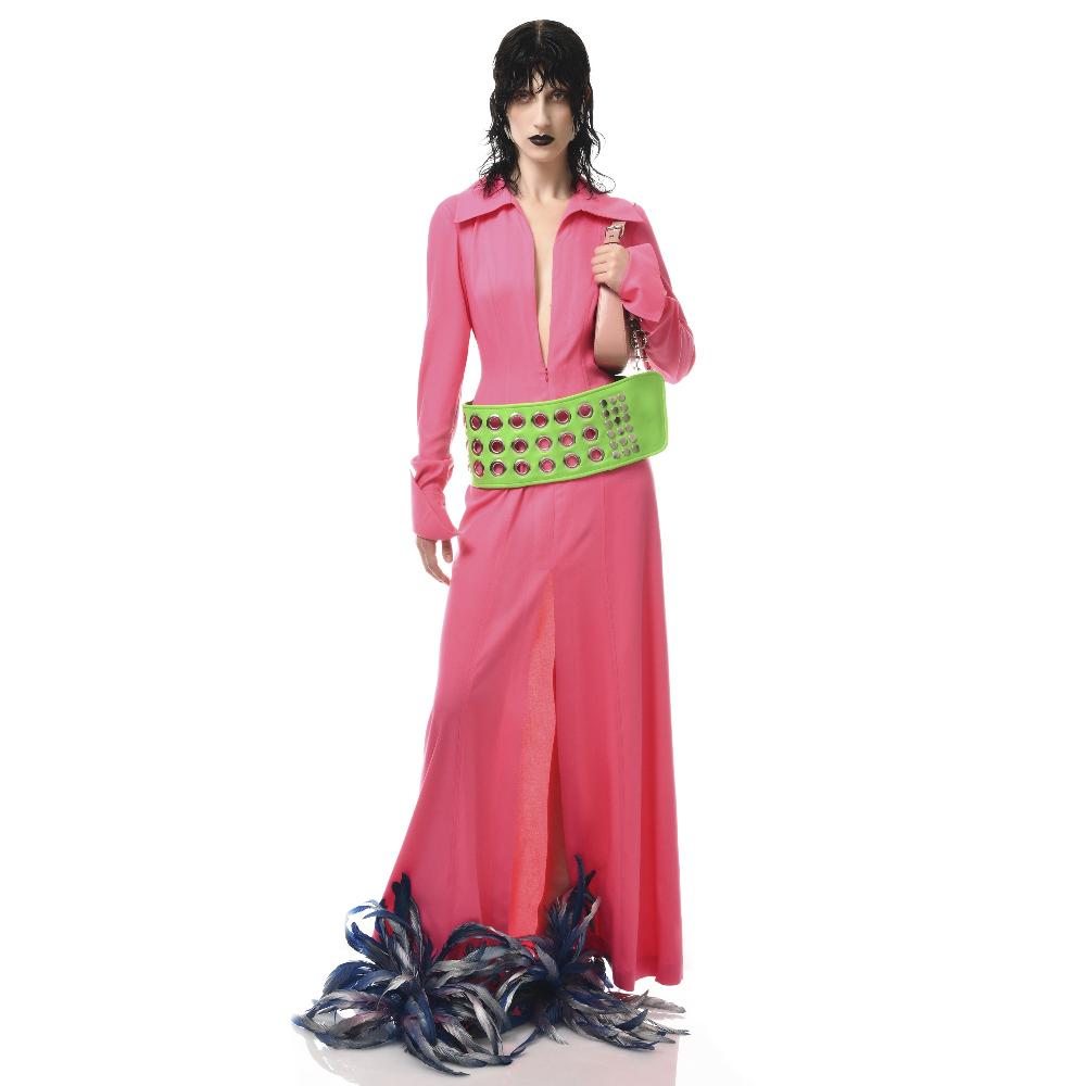 Lado Bokuchava SHIBUYA MAXI DRESS Dresses Pink