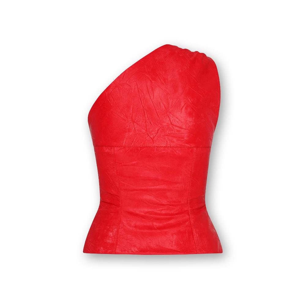 Lado Bokuchava SIDE TWIRL TOP Top Red