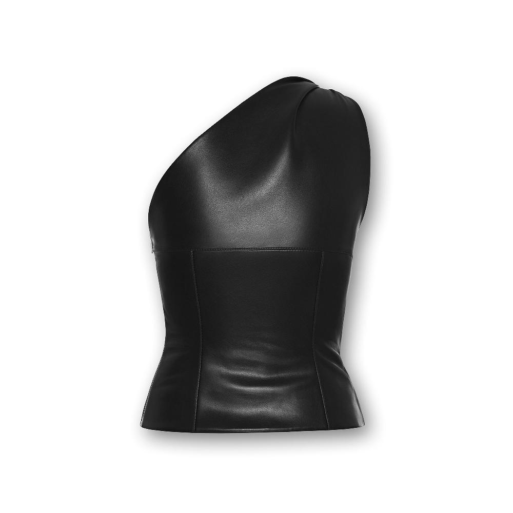 Lado Bokuchava SIDE TWIRL TOP Uncategorized Black