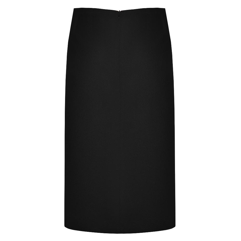 Lado Bokuchava SLIT MIDI SKIRT Skirt Black