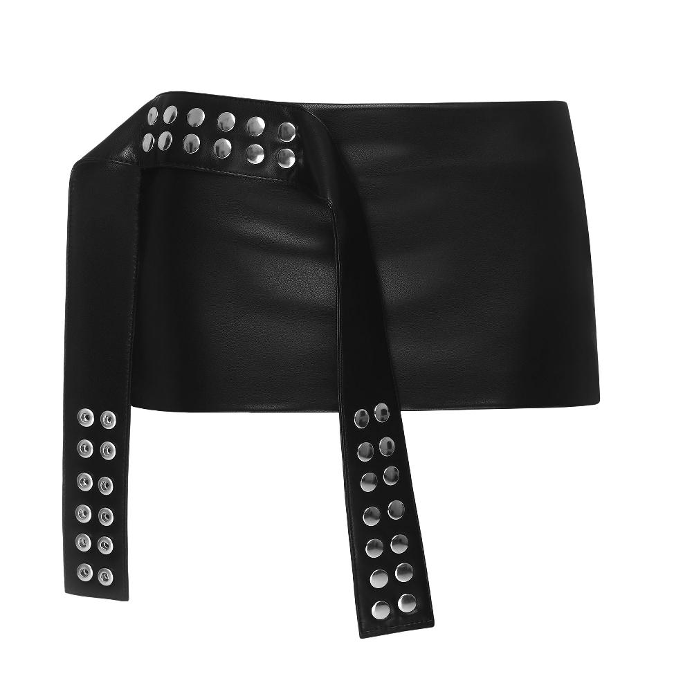 lado bokuchava SNAP TWENTYTHREE SKIRT Skirt Black