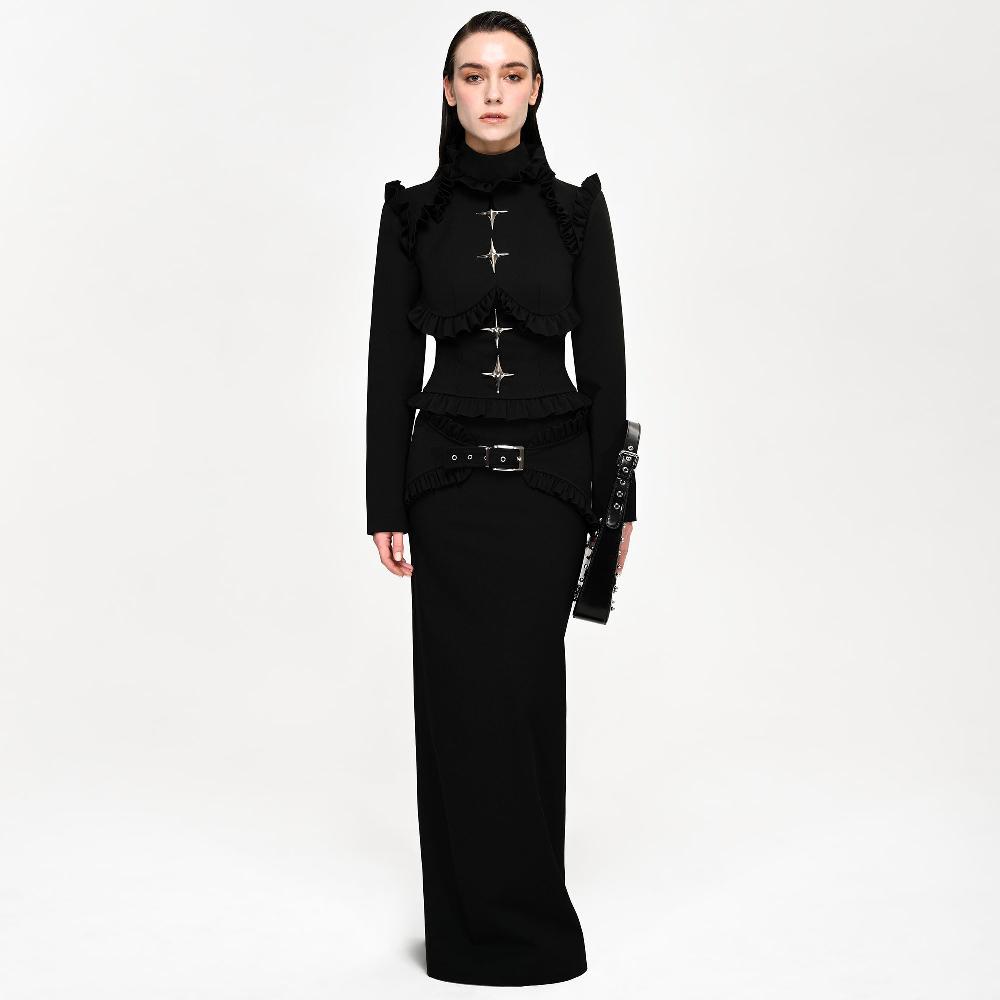 Lado Bokuchava STARLIGHT BLOUSE Top Black