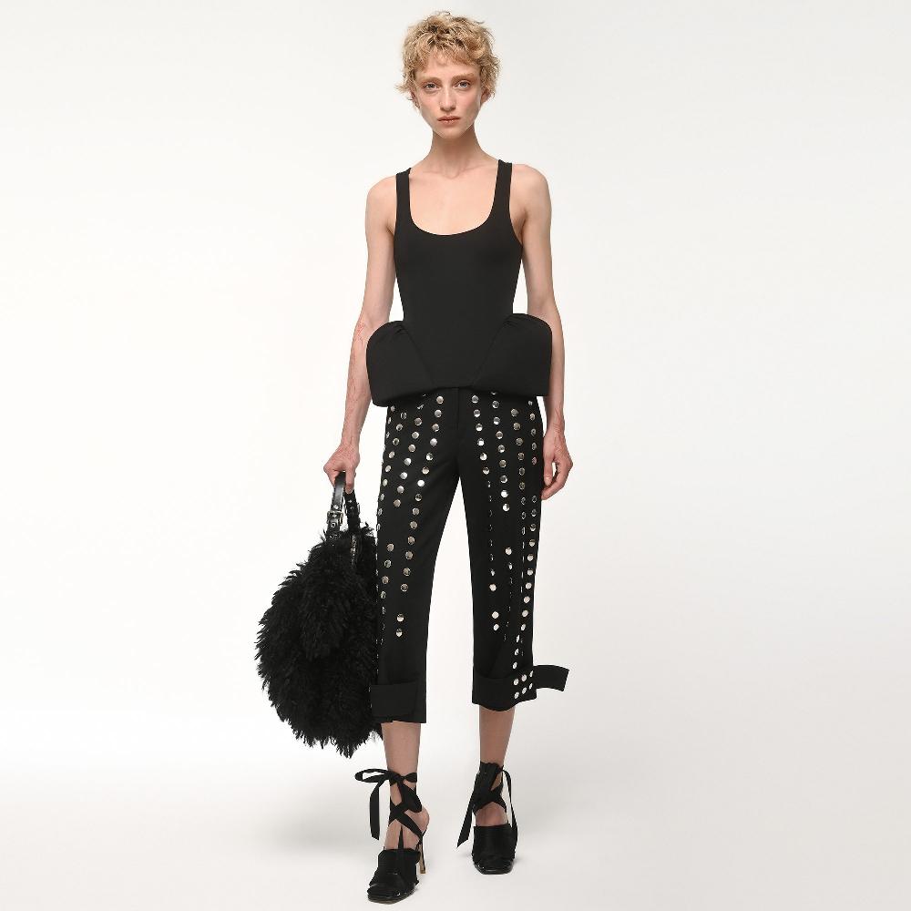 Lado Bokuchava STUDDED ARC PANTS Pants Black