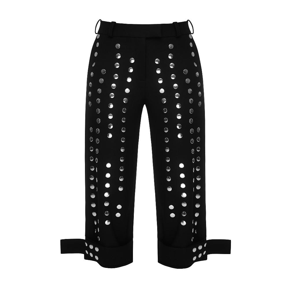 lado bokuchava STUDDED ARC PANTS Pants Black