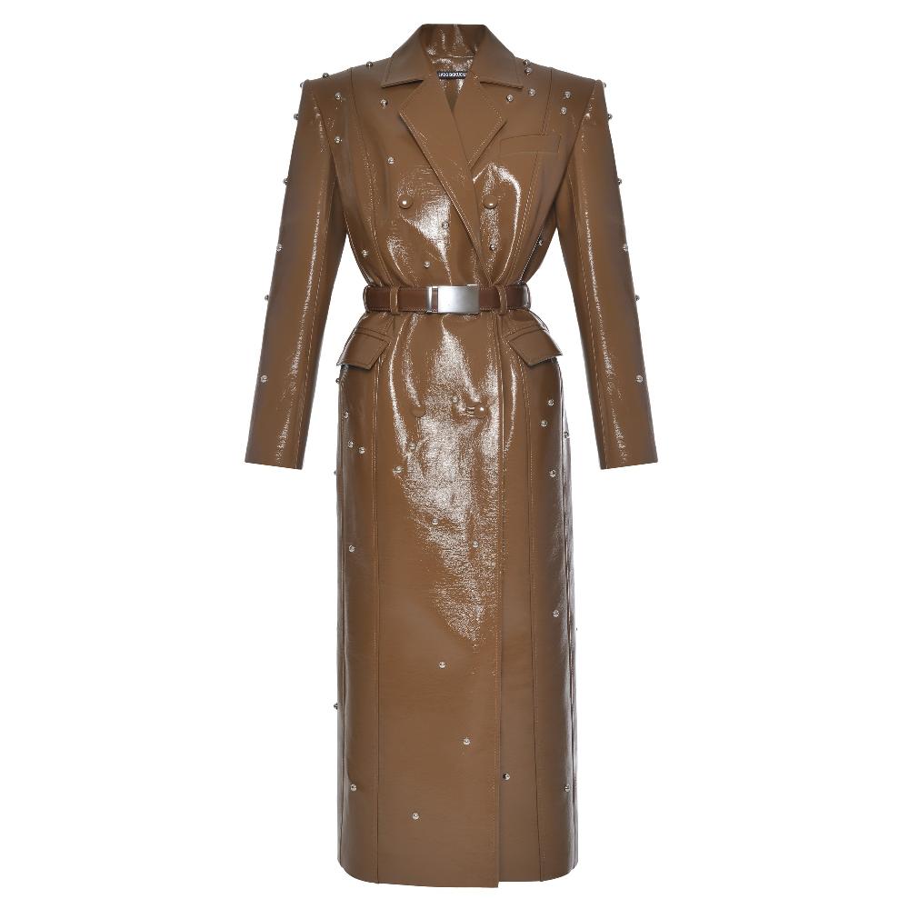 lado bokuchava TEXAS TRENCH Coat Brown