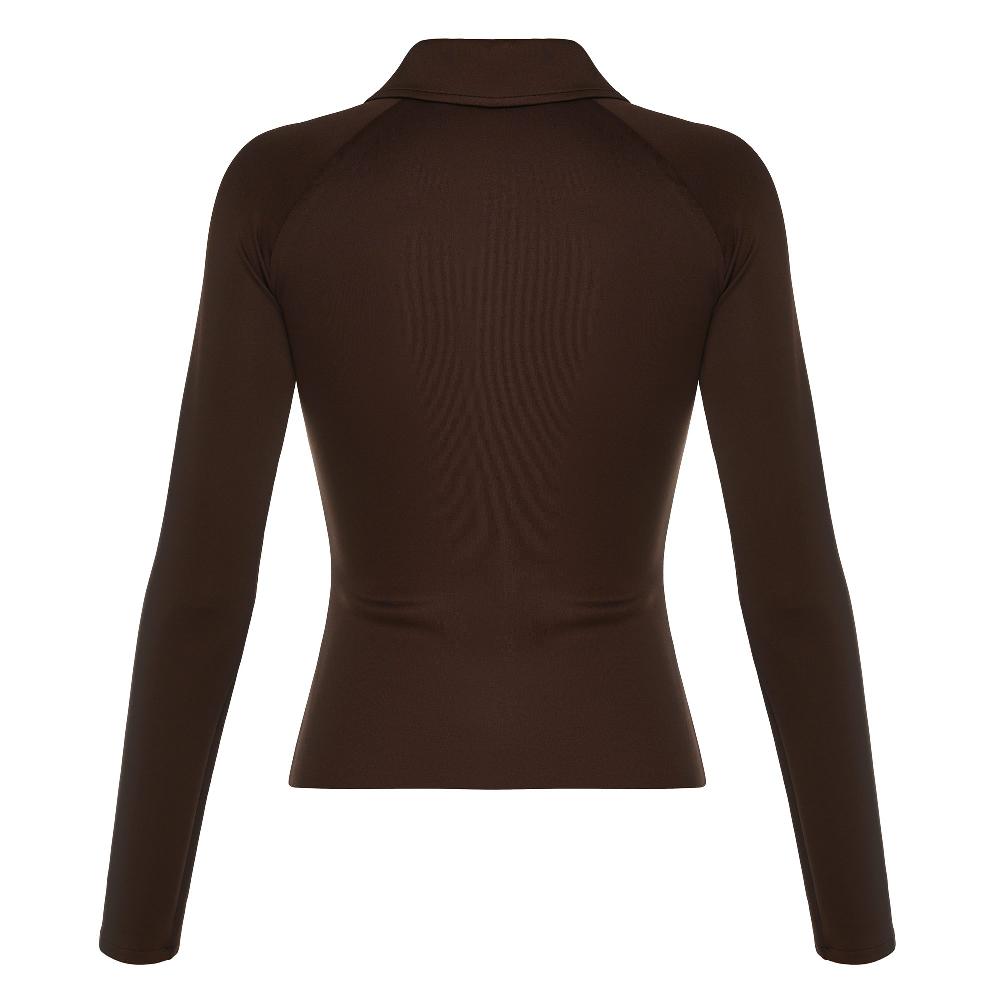 Lado Bokuchava TOKIO SHIRT Top Chocolate Brown