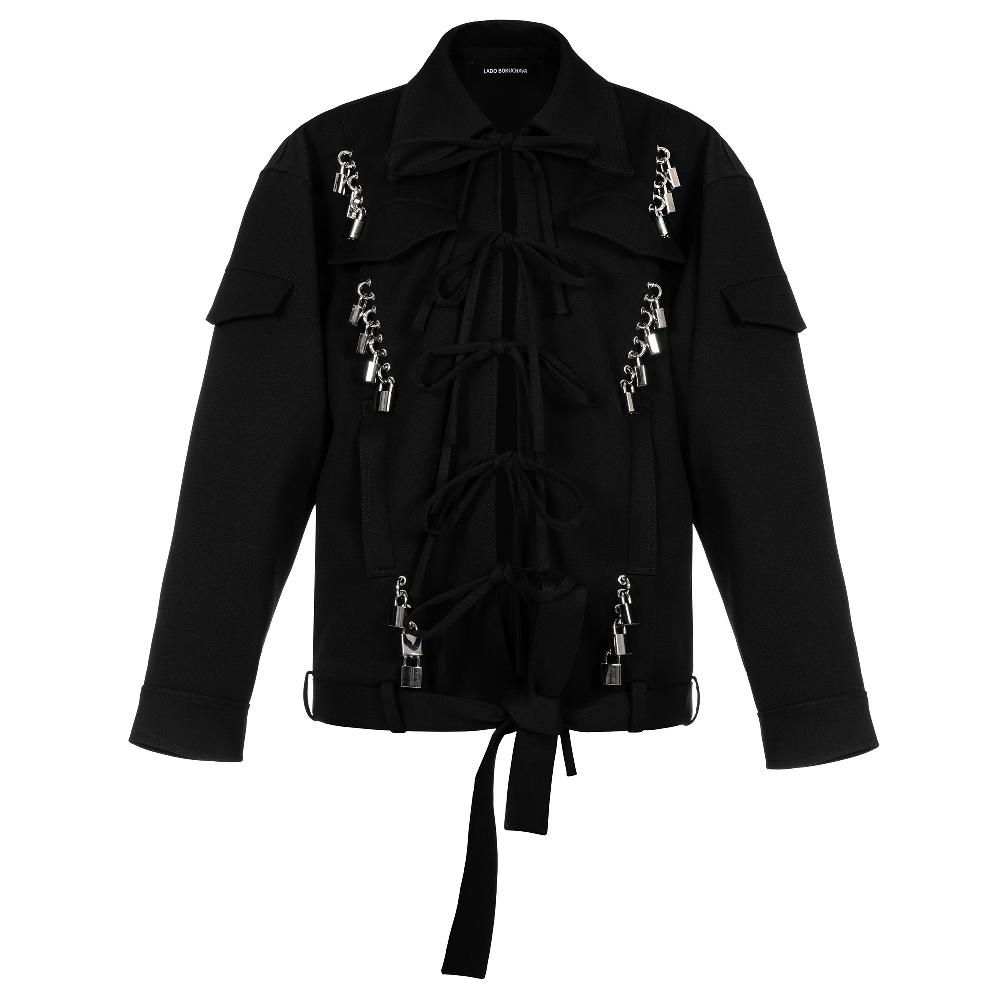 lado bokuchava UTILITY BOW JACKET Jacket Black