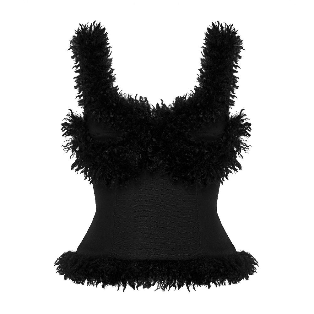 lado bokuchava VALKIRIA CORSET Top Black