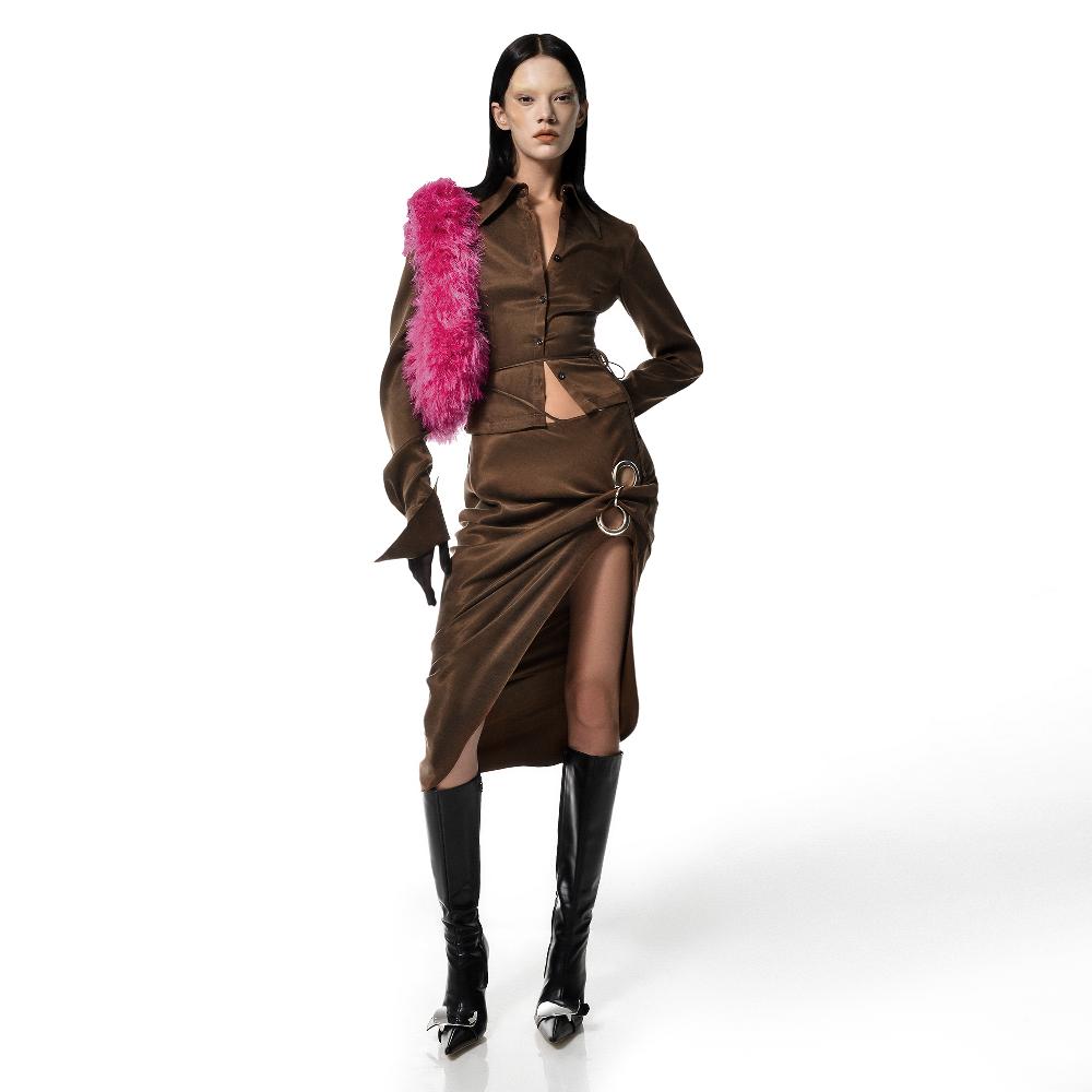 Lado Bokuchava ZIGGY SHIRT SAMPLE SALE Brown