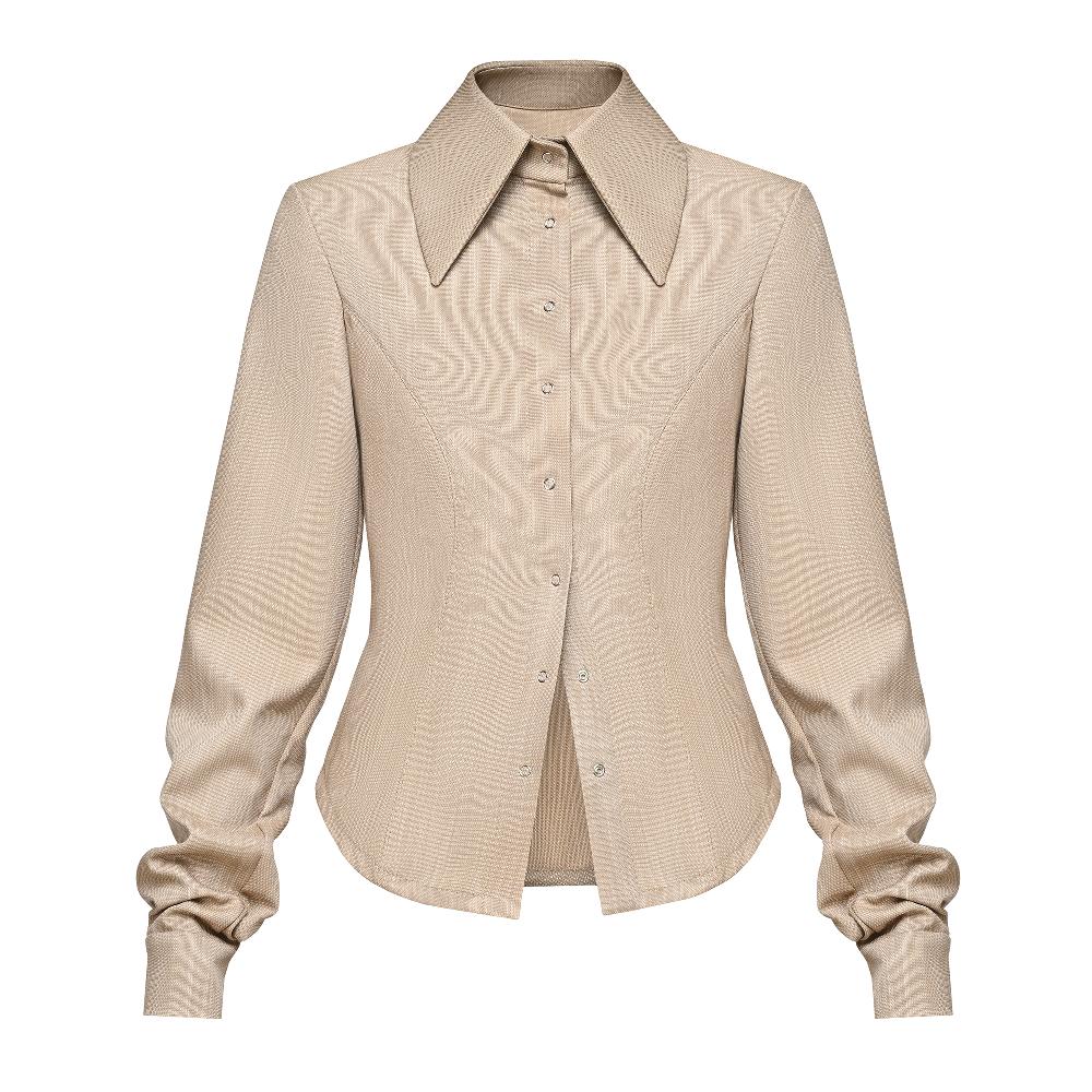 lado bokuchava ZIGGY SHIRT Top Beige