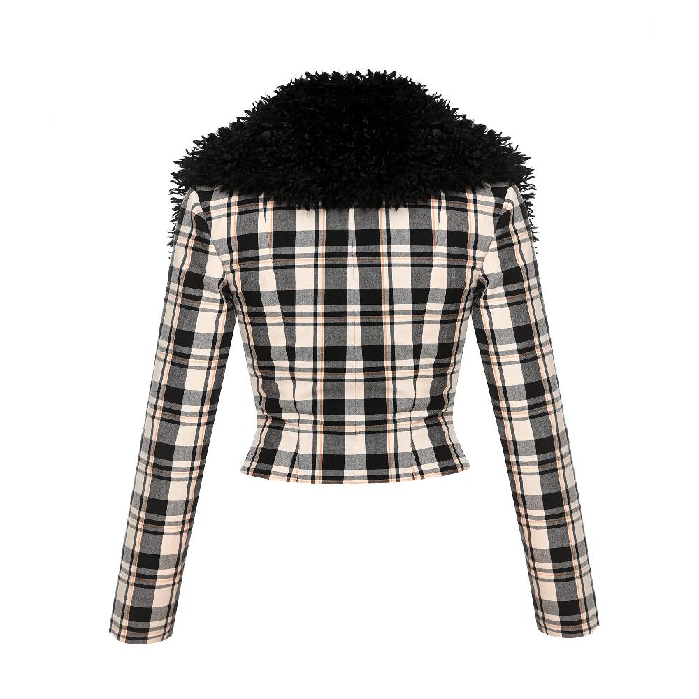 Lado Bokuchava MORIYAMA JACKET Jacket Checked Black