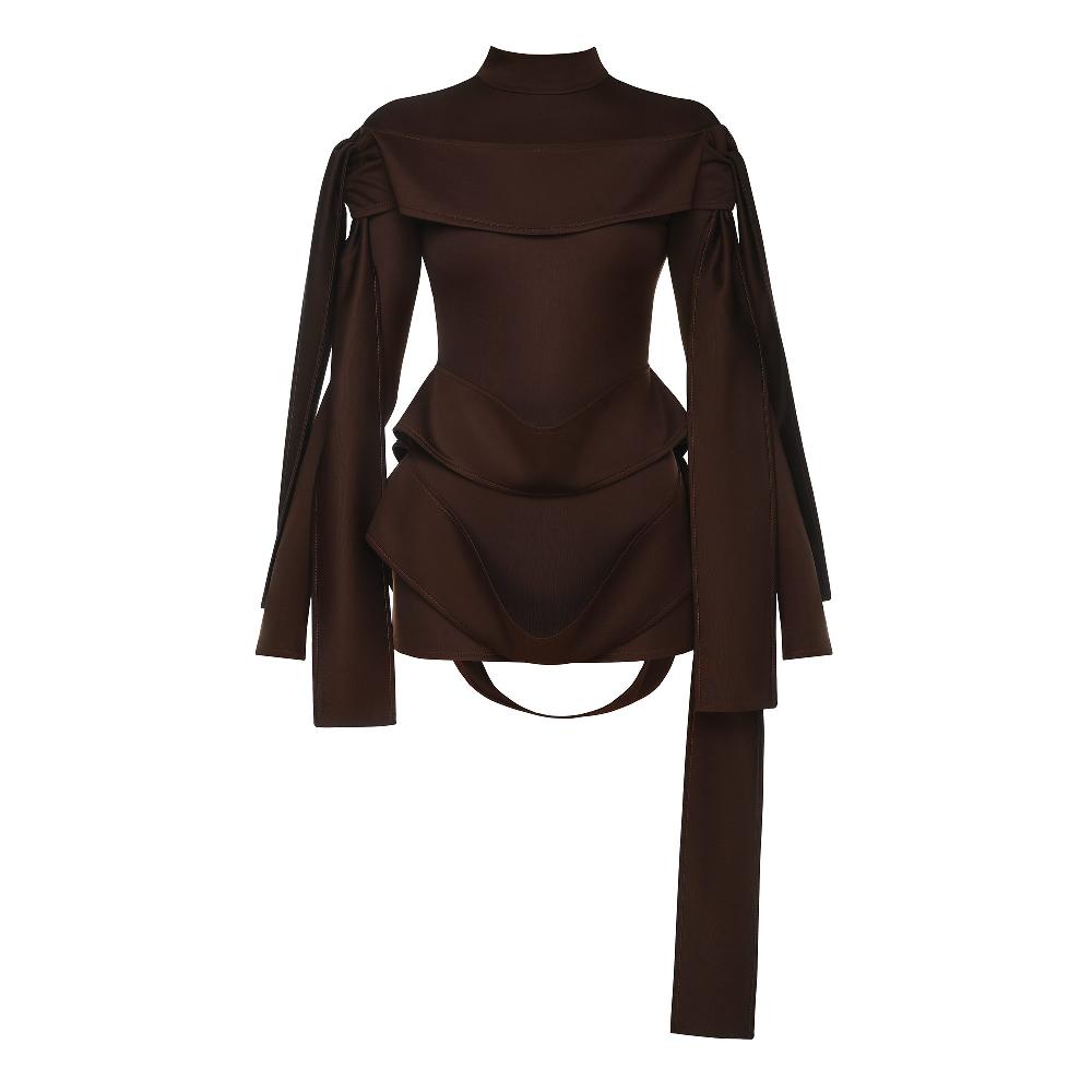 lado bokuchava MUMIYA DRESS Dresses Chocolate Brown