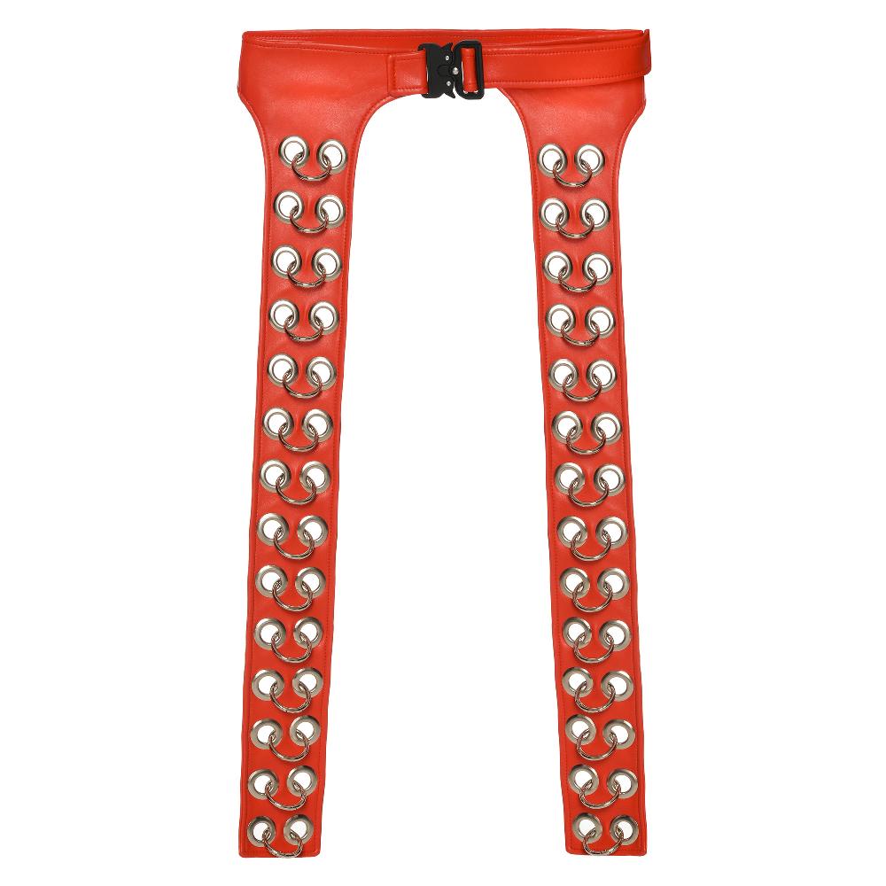 lado bokuchava PIERCED BELT SAMPLE SALE Blood Orange