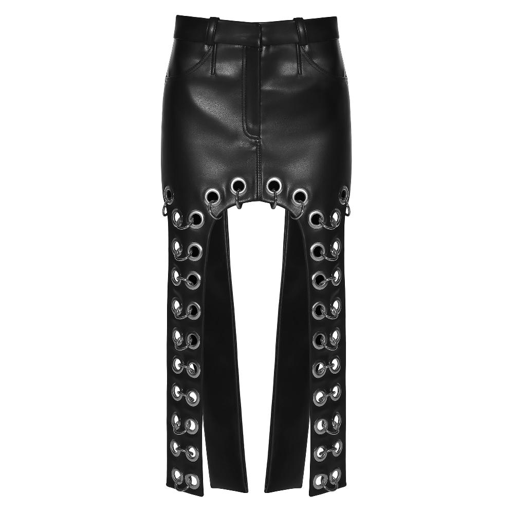 lado bokuchava PIERCED BOYFRIEND’S SKIRT Skirt Black