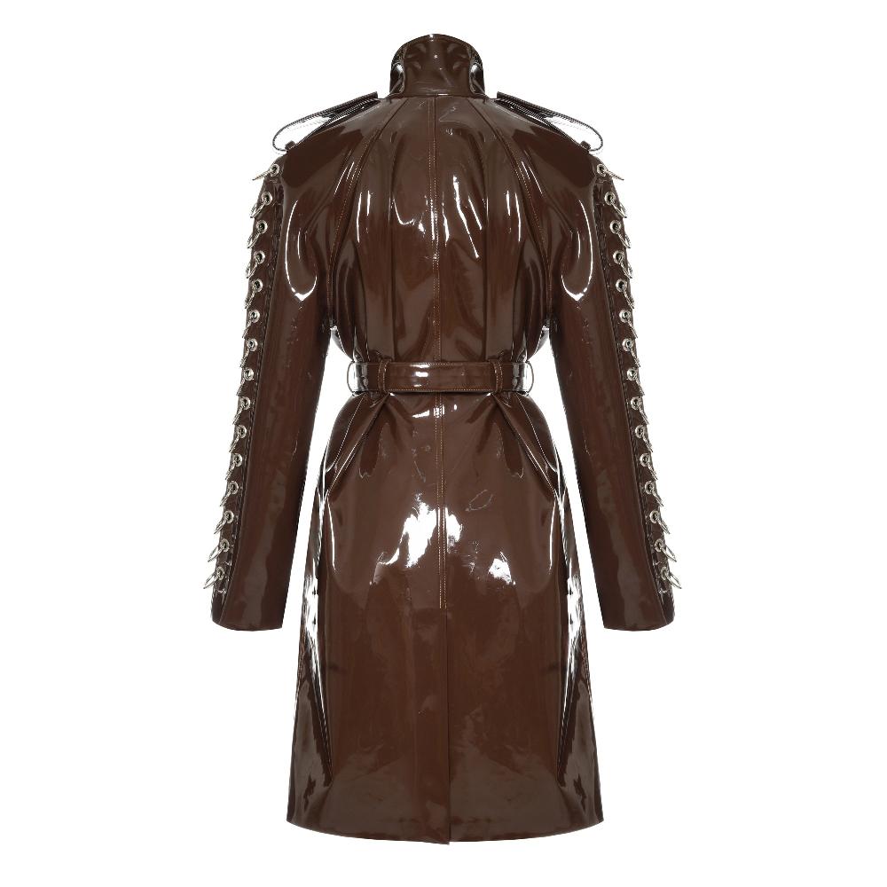 Lado Bokuchava PIERCED BOYFRIEND’S TRENCH Coat Brown