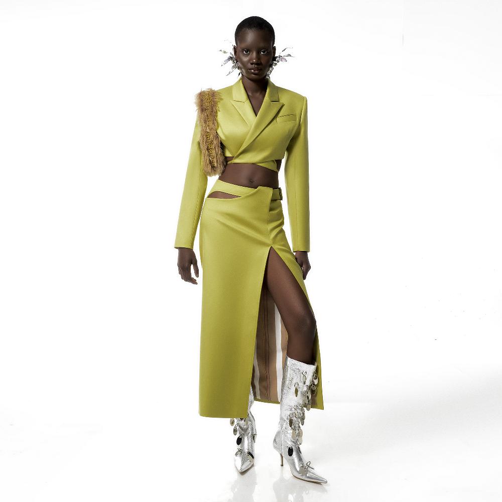 Lado Bokuchava PROTECT BLAZER SAMPLE SALE Pear Green