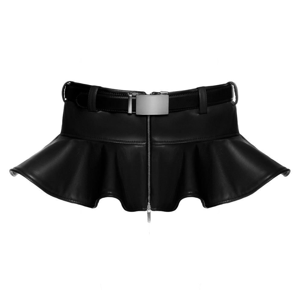 lado bokuchava RUFFLE TWENTYTHREE SKIRT Skirt Black