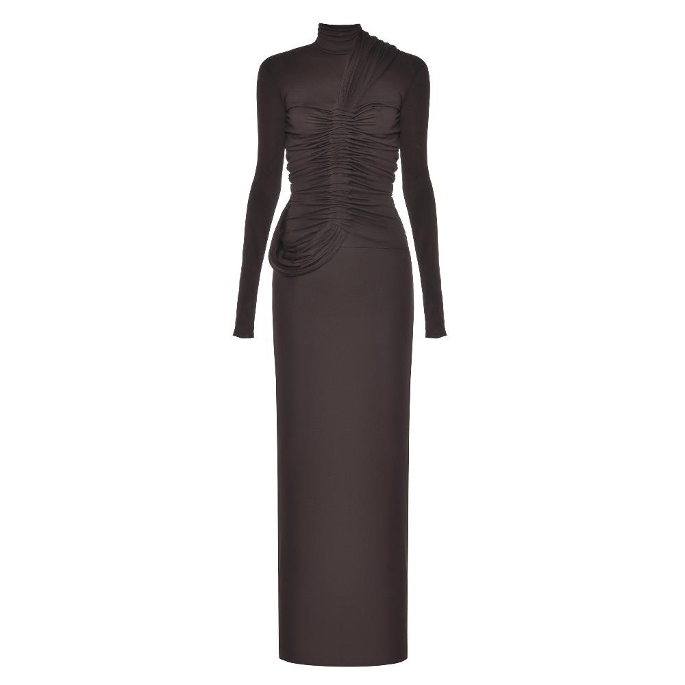 lado bokuchava SERPENT DRESS Dresses Chocolate Brown