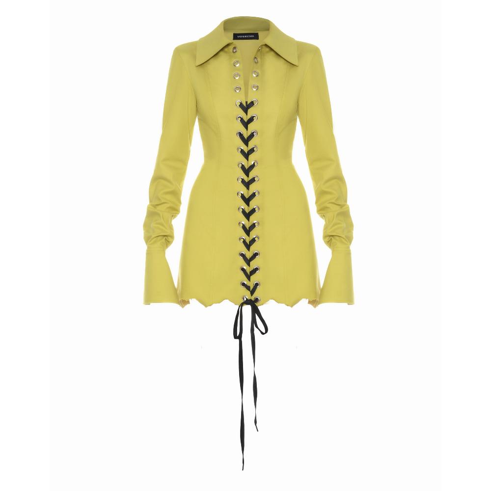 lado bokuchava SHIBUYA MINI DRESS Dresses Pear Green