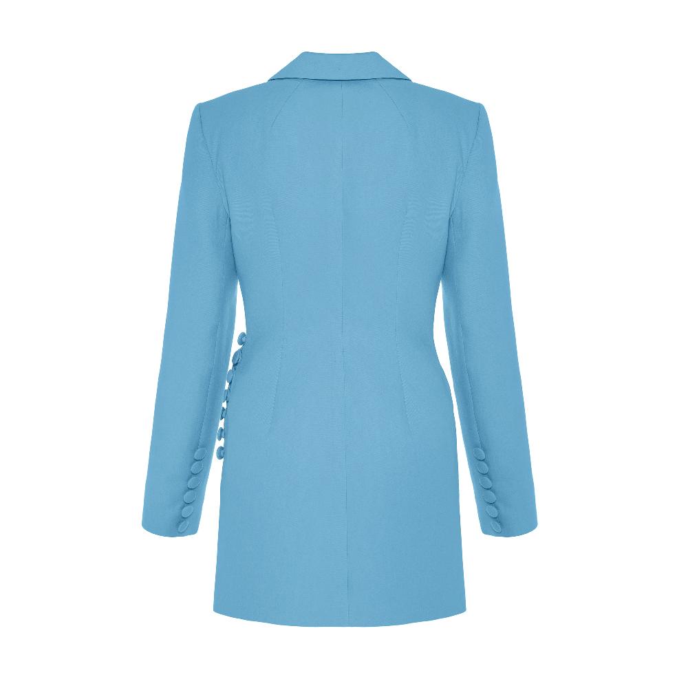 Lado Bokuchava TWISTED FRONT BLAZER SAMPLE SALE Turquoise