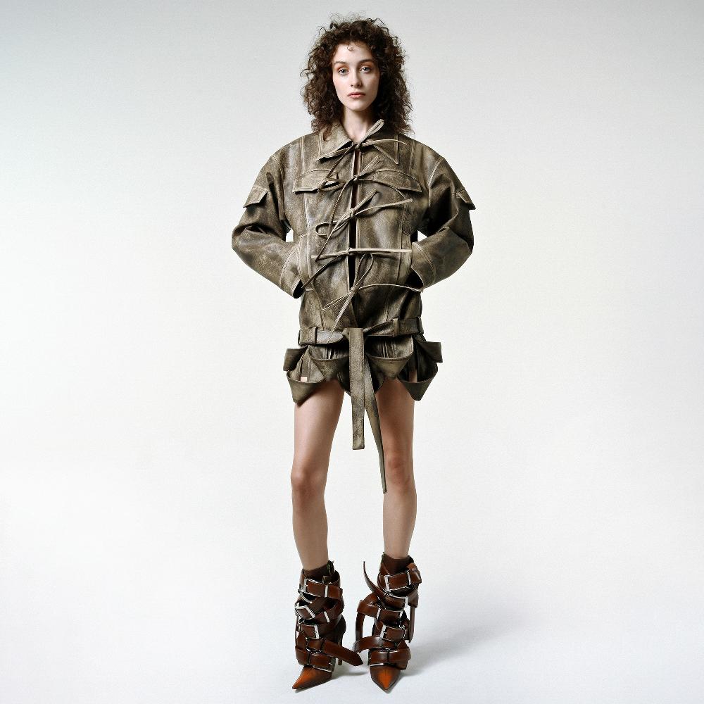 Lado Bokuchava UTILITY BOW JACKET Jacket Washed Brown