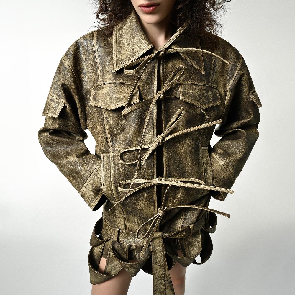 Lado Bokuchava UTILITY BOW JACKET Jacket Washed Brown