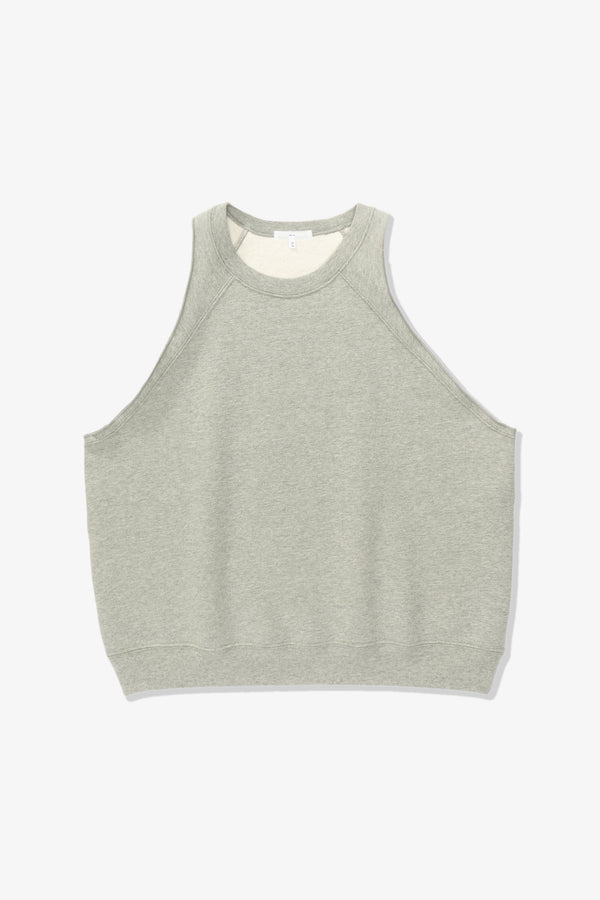 lady white co. CUT OFF RAGLAN SWEATSHIRT - HEATHER GREY