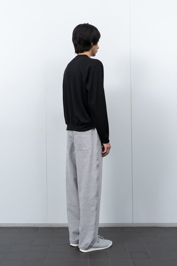 Lady White Co. 2-PLY GAUZE CREWNECK - BLACK