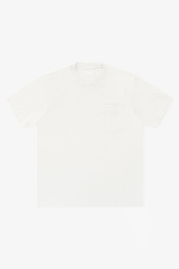 lady white co. BALTA POCKET T-SHIRT - OFF WHITE