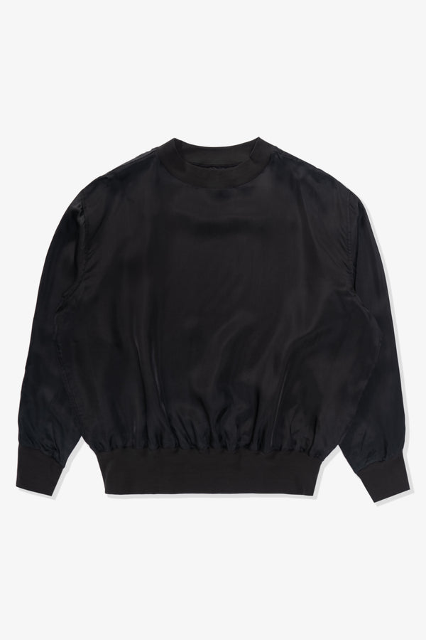 lady white co. CUPRO PULLOVER - BLACK