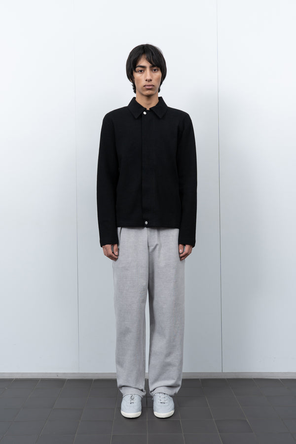 Lady White Co. DOUBLE KNIT JACKET - BLACK