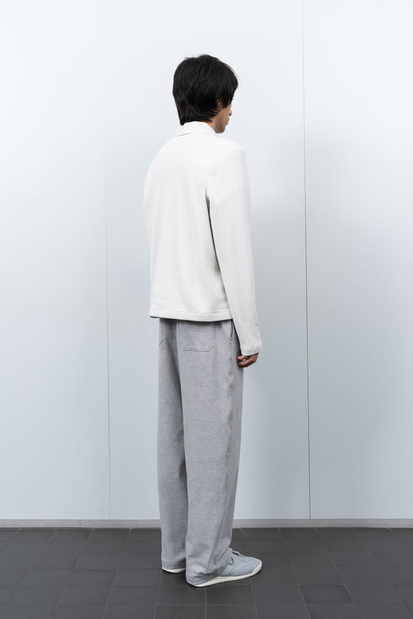Lady White Co. DOUBLE KNIT JACKET - OFF WHITE