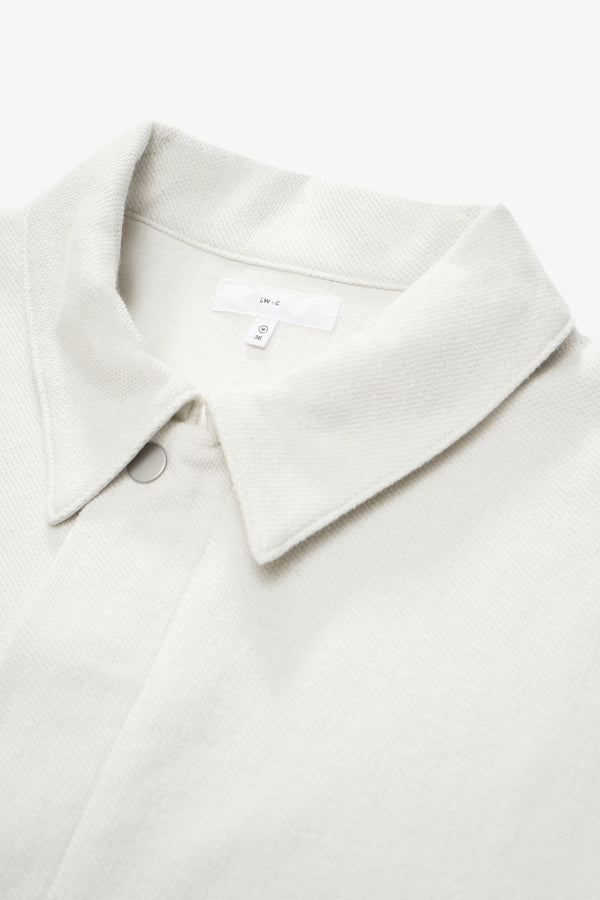 Lady White Co. DOUBLE KNIT JACKET - OFF WHITE