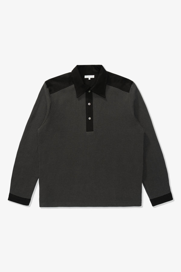 lady white co. DOUBLE KNIT POLO - SHADOW