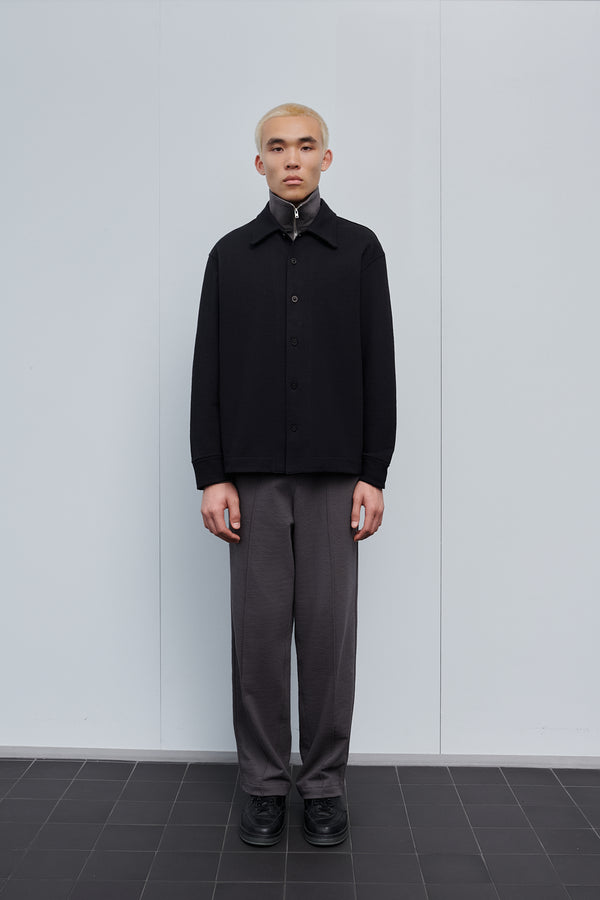 Lady White Co. FRANCISCO BUTTON DOWN - BLACK