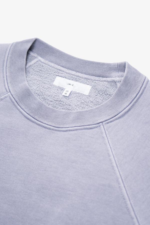 Lady White Co. HEAVY GUSSET CREWNECK - LILAC GREY