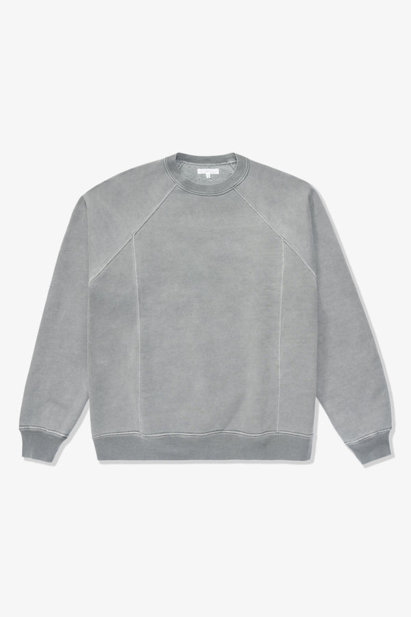 lady white co. HEAVY GUSSET CREWNECK - PIGMENT KELP