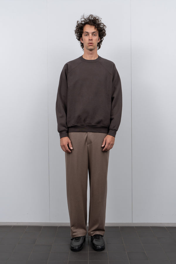 Lady White Co. HEAVY GUSSET CREWNECK - TIRE BLACK