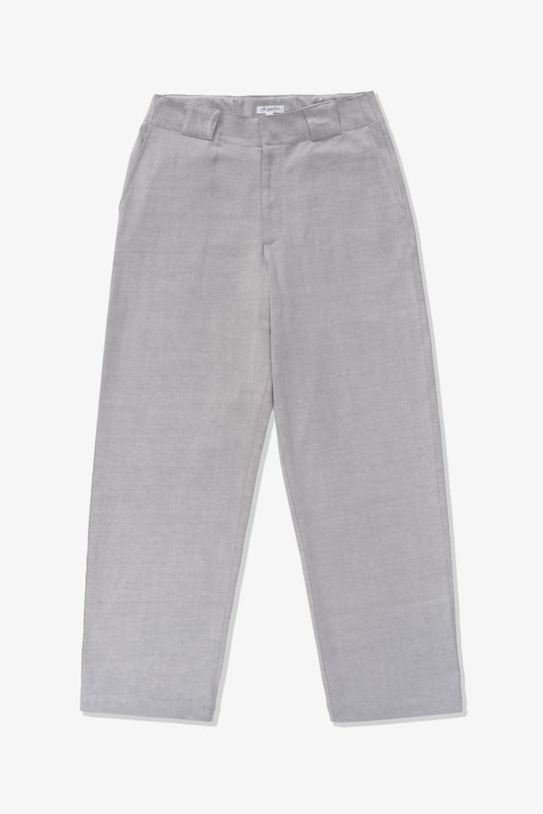 lady white co. JERSEY TROUSER - PIGMENT CHALK