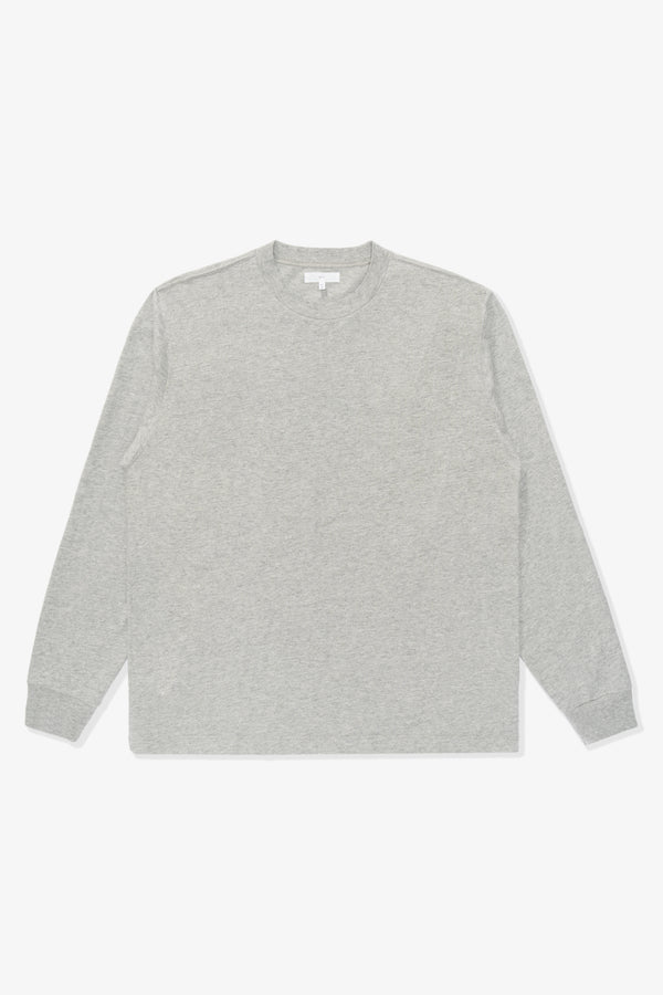 lady white co. L/S MUNICIPAL T-SHIRT - HEATHER GREY